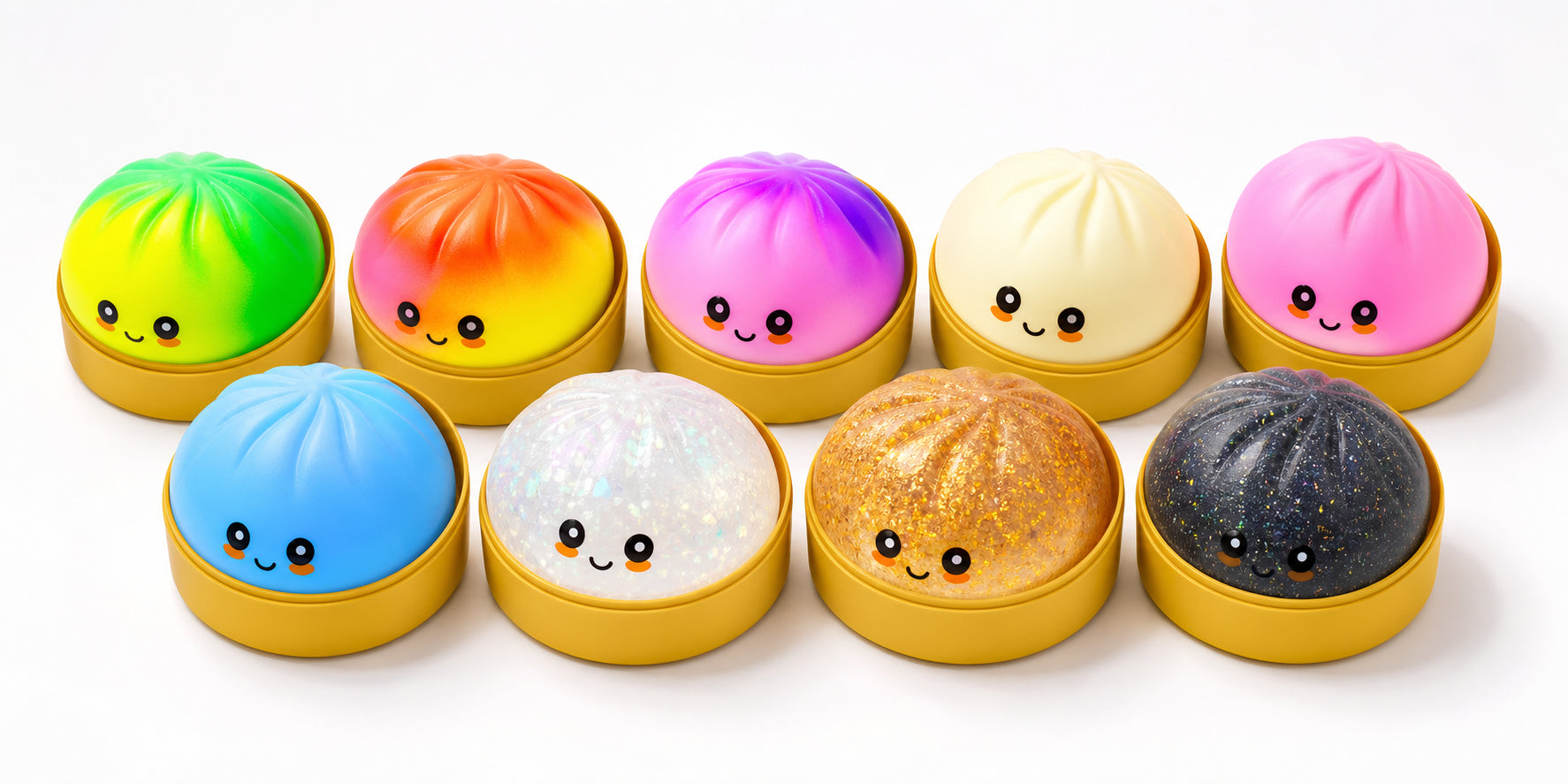 Bao squishy toy color lineup