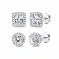 Women's Luxury Halo Zircon Stud Earring