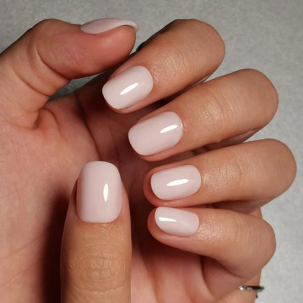 Milky White Press On Nails