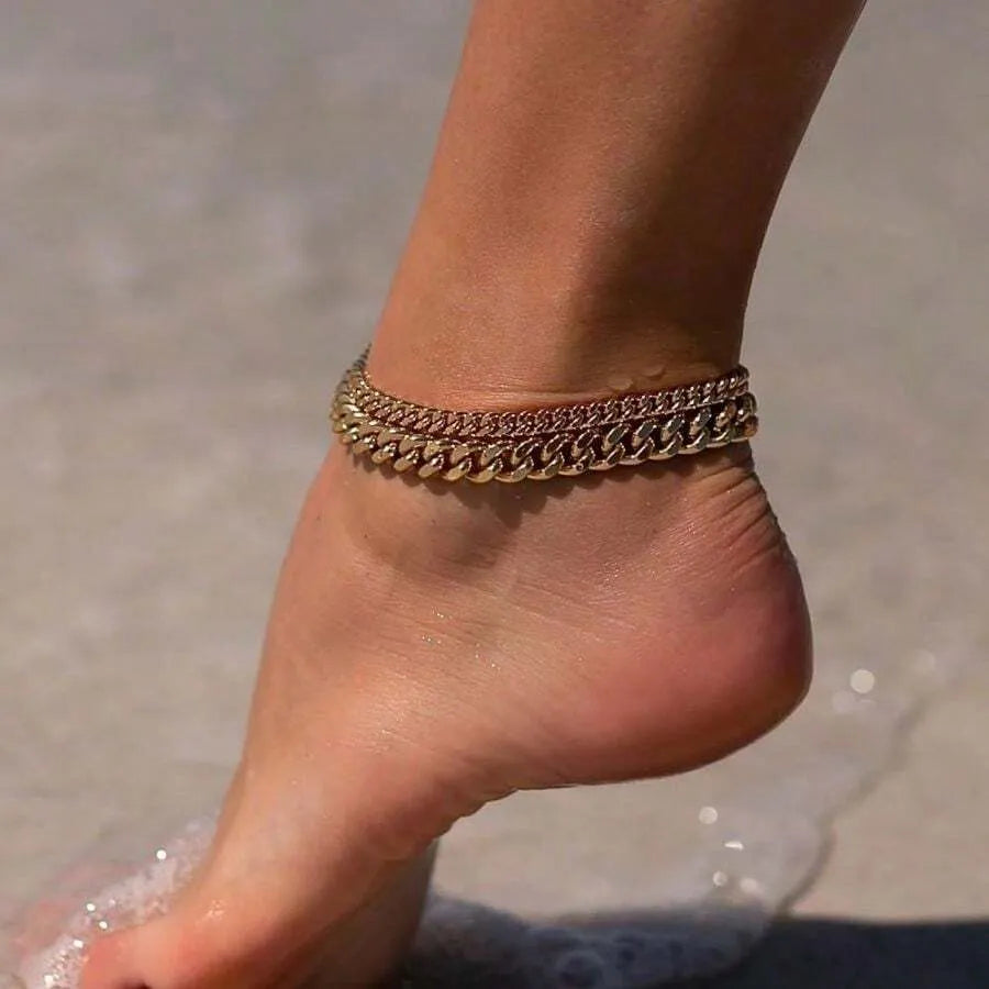 Chunky Cuban Link Chain Anklet