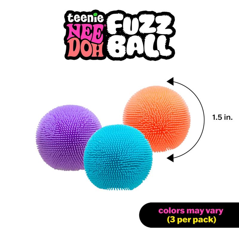 NeeDoh Teenie Fuzz Ball 3-Pack