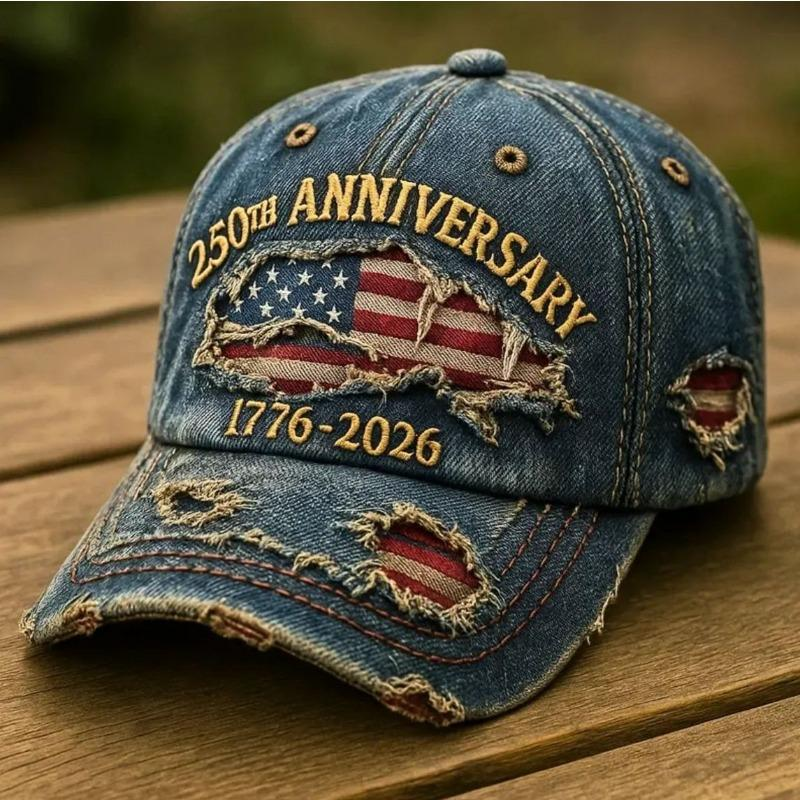 250th Anniversary Distressed Denim Cap